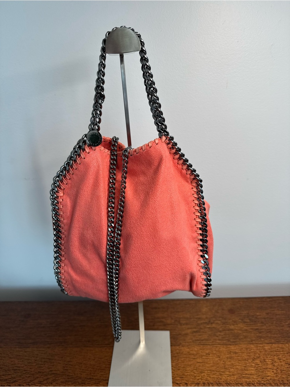 Stella McCartney Falabella Mini Tote w/COA - Coral/Salmon